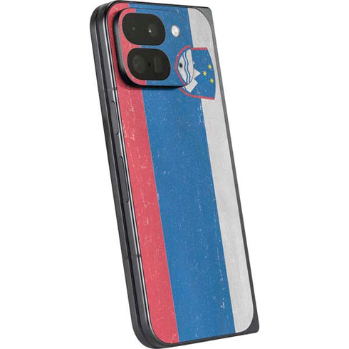 Slovenia Flag Distressed Google Pixel 9 Pro Fold Skin